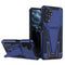For Samsung Galaxy A13 5G Super V Armor PC + TPU Shockproof Phone Case with Invisible Holder(Blue)