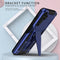 For Samsung Galaxy A13 5G Super V Armor PC + TPU Shockproof Phone Case with Invisible Holder(Blue)