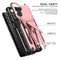 For Samsung Galaxy A13 5G Super V Armor PC + TPU Shockproof Phone Case with Invisible Holder(Rose Gold)