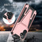 For Samsung Galaxy A13 5G Super V Armor PC + TPU Shockproof Phone Case with Invisible Holder(Rose Gold)