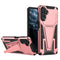 For Samsung Galaxy A13 5G Super V Armor PC + TPU Shockproof Phone Case with Invisible Holder(Rose Gold)