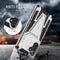 For Samsung Galaxy A13 5G Super V Armor PC + TPU Shockproof Phone Case with Invisible Holder(Silver)