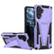 For Samsung Galaxy A13 5G Super V Armor PC + TPU Shockproof Phone Case with Invisible Holder(Purple)