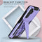 For Samsung Galaxy A13 5G Super V Armor PC + TPU Shockproof Phone Case with Invisible Holder(Purple)