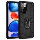 For Xiaomi Redmi Note 11 Pro 5G Shockproof TPU + PC Phone Case with 360 Degree Rotating Holder(Black)