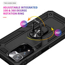 For Xiaomi Redmi Note 11 Pro 5G Shockproof TPU + PC Phone Case with 360 Degree Rotating Holder(Black)