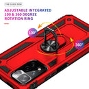 For Xiaomi Redmi Note 11 Pro 5G Shockproof TPU + PC Phone Case with 360 Degree Rotating Holder(Red)