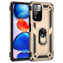 For Xiaomi Redmi Note 11 Pro 5G Shockproof TPU + PC Phone Case with 360 Degree Rotating Holder(Gold)