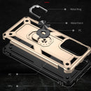 For Xiaomi Redmi Note 11 Pro 5G Shockproof TPU + PC Phone Case with 360 Degree Rotating Holder(Gold)