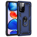 For Xiaomi Redmi Note 11 Pro 5G Shockproof TPU + PC Phone Case with 360 Degree Rotating Holder(Blue)