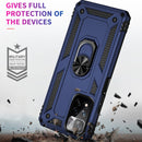 For Xiaomi Redmi Note 11 Pro 5G Shockproof TPU + PC Phone Case with 360 Degree Rotating Holder(Blue)
