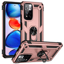 For Xiaomi Redmi Note 11 Pro 5G Shockproof TPU + PC Phone Case with 360 Degree Rotating Holder(Rose Gold)