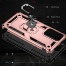 For Xiaomi Redmi Note 11 Pro 5G Shockproof TPU + PC Phone Case with 360 Degree Rotating Holder(Rose Gold)