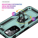 For Xiaomi Redmi Note 11 Pro 5G Shockproof TPU + PC Phone Case with 360 Degree Rotating Holder(Dark Green)