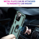 For Xiaomi Redmi Note 11 Pro 5G Shockproof TPU + PC Phone Case with 360 Degree Rotating Holder(Dark Green)
