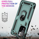 For Xiaomi Redmi Note 11 Pro 5G Shockproof TPU + PC Phone Case with 360 Degree Rotating Holder(Dark Green)
