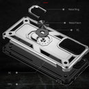 For Xiaomi Redmi Note 11 Pro 5G Shockproof TPU + PC Phone Case with 360 Degree Rotating Holder(Silver)