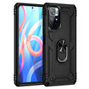 For Xiaomi Redmi Note 11 5G Shockproof TPU + PC Phone Case with 360 Degree Rotating Holder(Black)