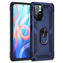For Xiaomi Redmi Note 11 5G Shockproof TPU + PC Phone Case with 360 Degree Rotating Holder(Blue)