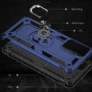 For Xiaomi Redmi Note 11 5G Shockproof TPU + PC Phone Case with 360 Degree Rotating Holder(Blue)