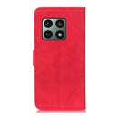 For OnePlus 10 Pro KHAZNEH Retro Texture PU + TPU Horizontal Flip Leather Phone Case with Holder & Card Slots & Wallet(Red)