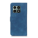 For OnePlus 10 Pro KHAZNEH Retro Texture PU + TPU Horizontal Flip Leather Phone Case with Holder & Card Slots & Wallet(Blue)