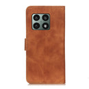 For OnePlus 10 Pro KHAZNEH Retro Texture PU + TPU Horizontal Flip Leather Phone Case with Holder & Card Slots & Wallet(Brown)