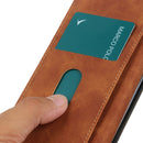 For OnePlus 10 Pro KHAZNEH Retro Texture PU + TPU Horizontal Flip Leather Phone Case with Holder & Card Slots & Wallet(Brown)