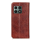 For OnePlus 10 Pro Magnetic Crazy Horse Texture Horizontal Flip Leather Phone Case with Holder & Card Slots & Wallet(Brown)