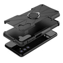 For Samsung Galaxy A13 5G Armor Bear Shockproof PC + TPU Phone Case with Ring Holder(Black)