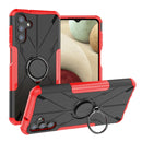 For Samsung Galaxy A13 5G Armor Bear Shockproof PC + TPU Phone Case with Ring Holder(Red)