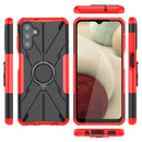 For Samsung Galaxy A13 5G Armor Bear Shockproof PC + TPU Phone Case with Ring Holder(Red)