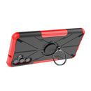 For Samsung Galaxy A13 5G Armor Bear Shockproof PC + TPU Phone Case with Ring Holder(Red)