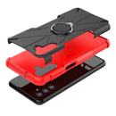 For Samsung Galaxy A13 5G Armor Bear Shockproof PC + TPU Phone Case with Ring Holder(Red)