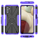 For Samsung Galaxy A13 5G Armor Bear Shockproof PC + TPU Phone Case with Ring Holder(Purple)