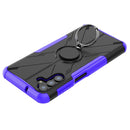 For Samsung Galaxy A13 5G Armor Bear Shockproof PC + TPU Phone Case with Ring Holder(Purple)