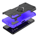 For Samsung Galaxy A13 5G Armor Bear Shockproof PC + TPU Phone Case with Ring Holder(Purple)