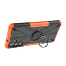 For Samsung Galaxy A13 5G Armor Bear Shockproof PC + TPU Phone Case with Ring Holder(Orange)