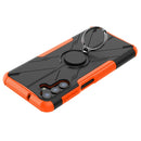 For Samsung Galaxy A13 5G Armor Bear Shockproof PC + TPU Phone Case with Ring Holder(Orange)