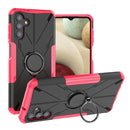 For Samsung Galaxy A13 5G Armor Bear Shockproof PC + TPU Phone Case with Ring Holder(Rose Red)