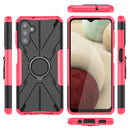 For Samsung Galaxy A13 5G Armor Bear Shockproof PC + TPU Phone Case with Ring Holder(Rose Red)