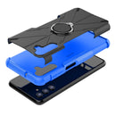 For Samsung Galaxy A13 5G Armor Bear Shockproof PC + TPU Phone Case with Ring Holder(Blue)