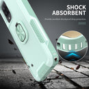For Samsung Galaxy A32 & A12 3 in 1 PC + TPU Phone Case with Ring Holder(Mint Green)