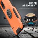 For Samsung Galaxy A32 & A12 3 in 1 PC + TPU Phone Case with Ring Holder(Orange)