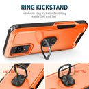 For Samsung Galaxy A32 & A12 3 in 1 PC + TPU Phone Case with Ring Holder(Orange)