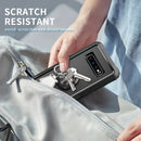 For Samsung Galaxy S10+ 3 in 1 PC + TPU Phone Case with Ring Holder(Black)
