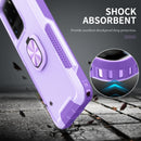 For Samsung Galaxy S20 Ultra 3 in 1 PC + TPU Phone Case with Ring Holder(Purple)