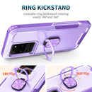 For Samsung Galaxy S20 Ultra 3 in 1 PC + TPU Phone Case with Ring Holder(Purple)
