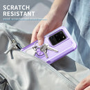 For Samsung Galaxy S20 Ultra 3 in 1 PC + TPU Phone Case with Ring Holder(Purple)