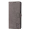 For Samsung Galaxy A13 5G Embossed Happy Cat Pattern Leather Phone Case(Grey)
